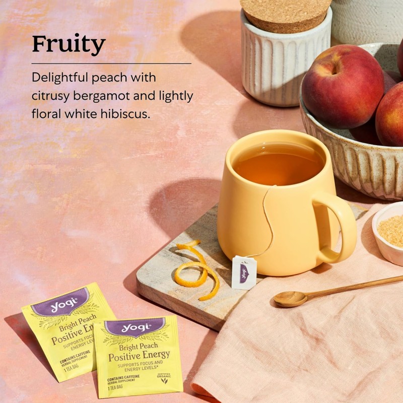 Yogi Tea Bright Peach Positive Energy