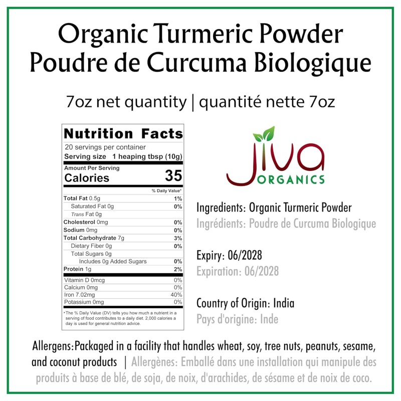 Jiva Organic Turmeric Powder