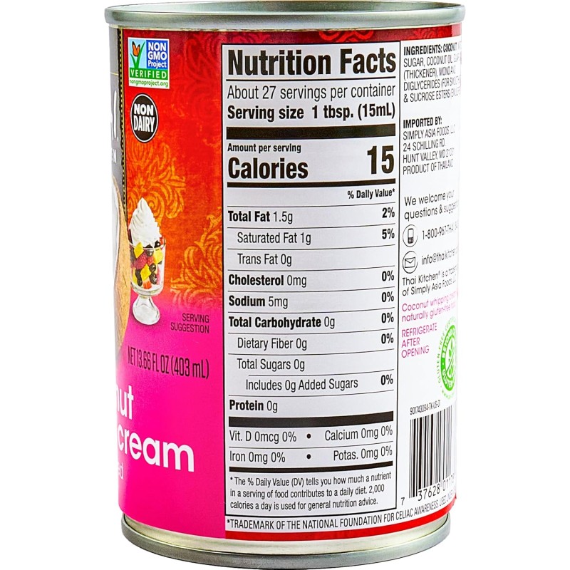 Thai Kitchen Coconut Whipping Cream