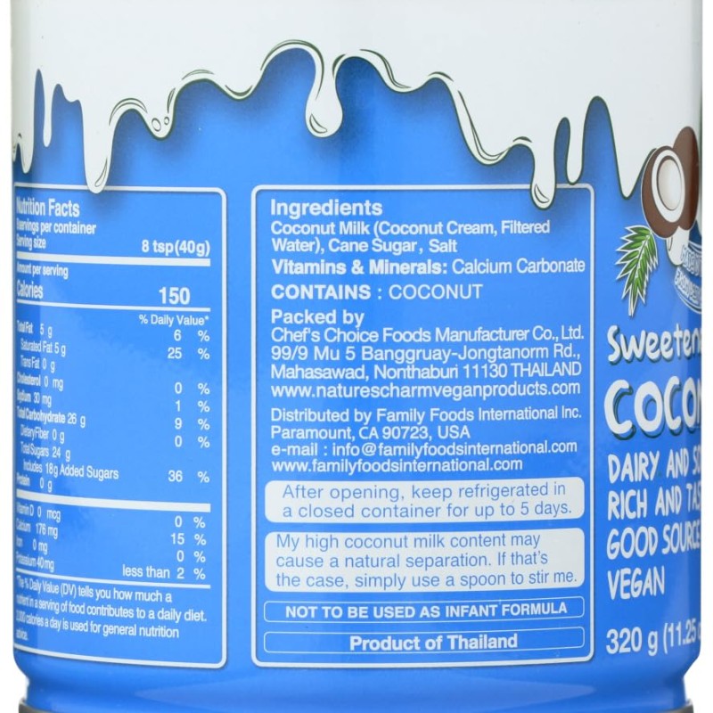 Nature's Charm Sweetned Condensed Coconut Milk