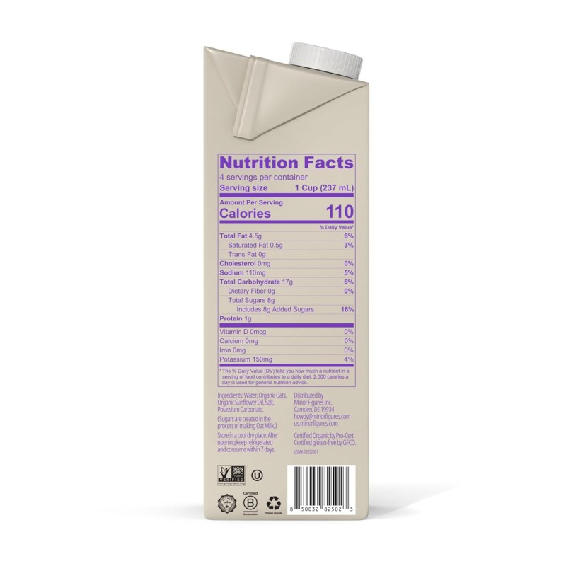Minor Figures Organic Barista Oat Milk