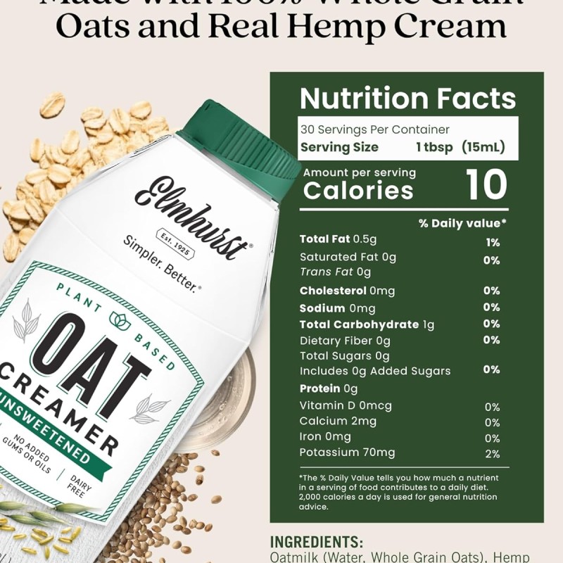 Elmhurst Oat Creamer Unsweetened