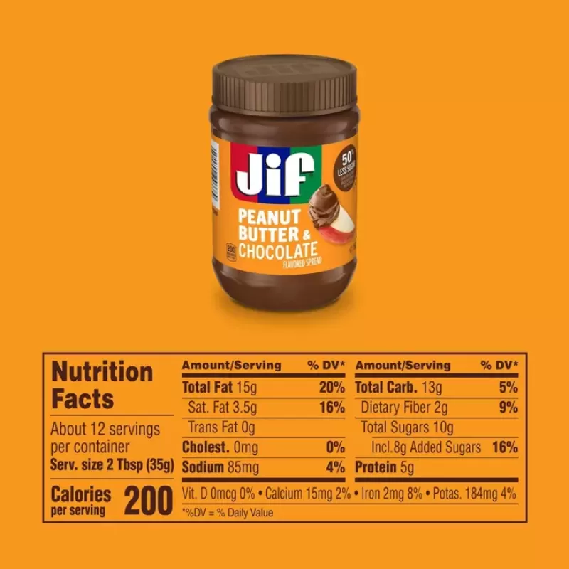 Jif Peanut Butter & Chocolate Flavored Spread