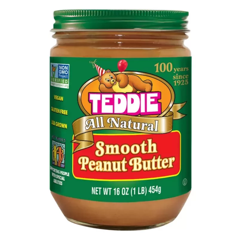 Teddie All Natural Gluten Free Smooth Peanut Butter