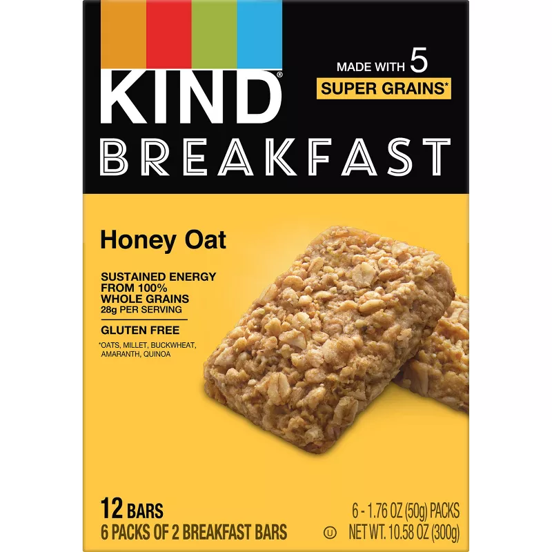 KIND Breakfast Honey Oat Breakfast Bars