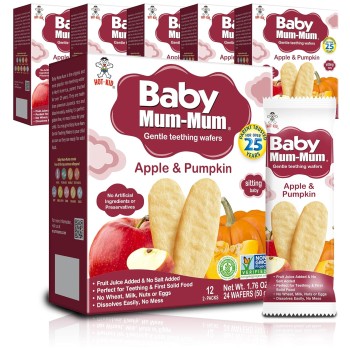 Hot-Kid Baby Mum-Mum Rice Rusks – Apple & Pumpkin 1 pk