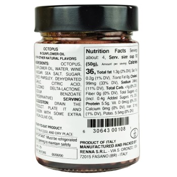 Renna Fresh Whole Wild Octopus Tentacles in Oil