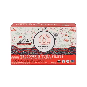 Natural Catch Yellowfin Tuna Filets In Organic Extra Virgin Olive Oil