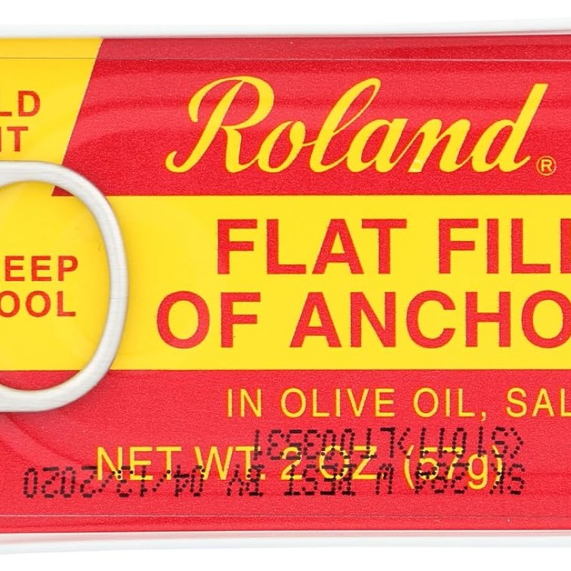 Roland Anchovies Flat In Olive Oil