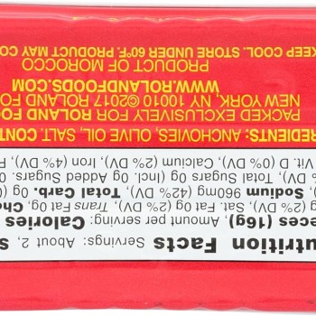 Roland Anchovies Flat In Olive Oil