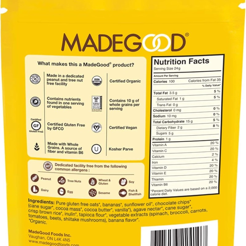 Made Good Granola Bar Chocolate Banana