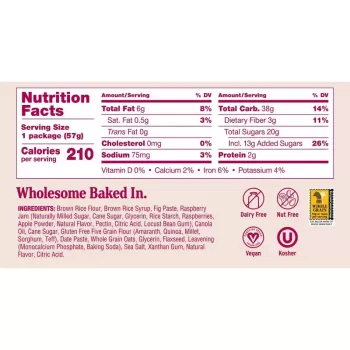 Nature's Bakery Raspberry Fig Bar