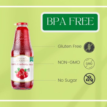 Nature's Goodness Cranberry Juice – 33.82 Fl Oz