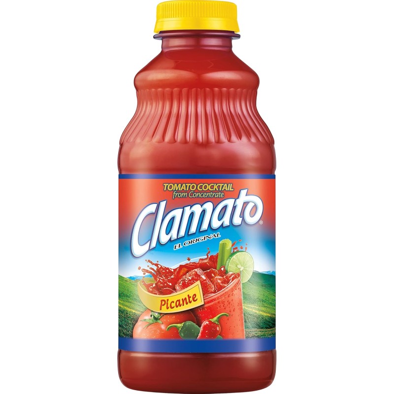 Clamato Picante Tomato Cocktail – 32 fl oz bottle
