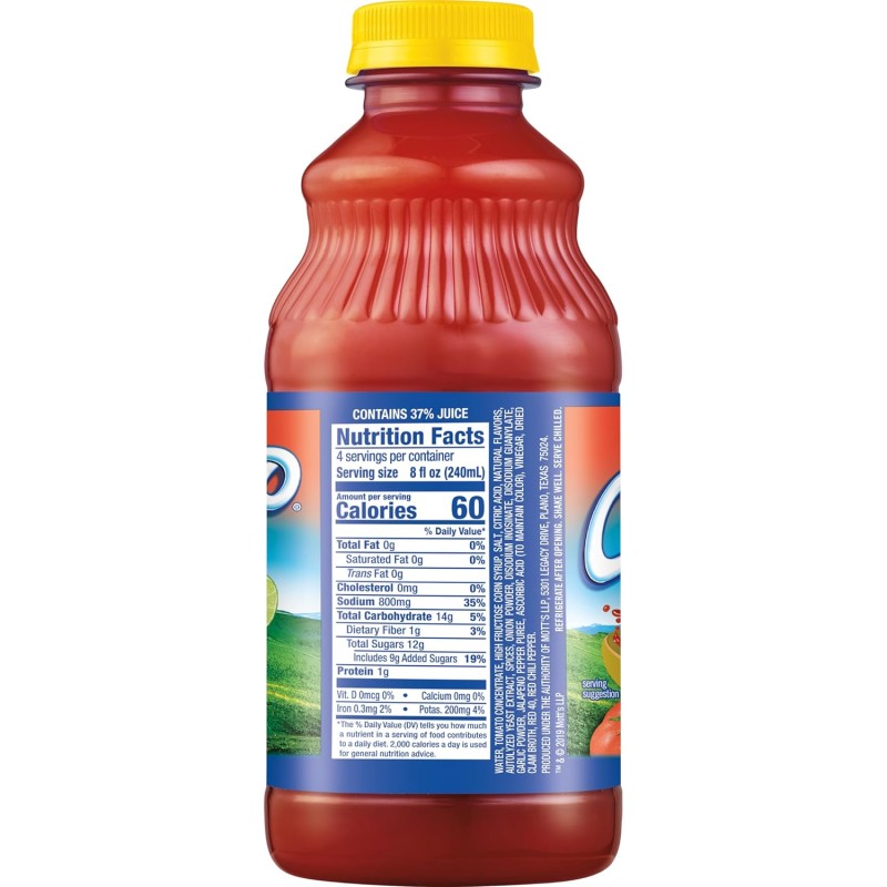 Clamato Picante Tomato Cocktail – 32 fl oz bottle