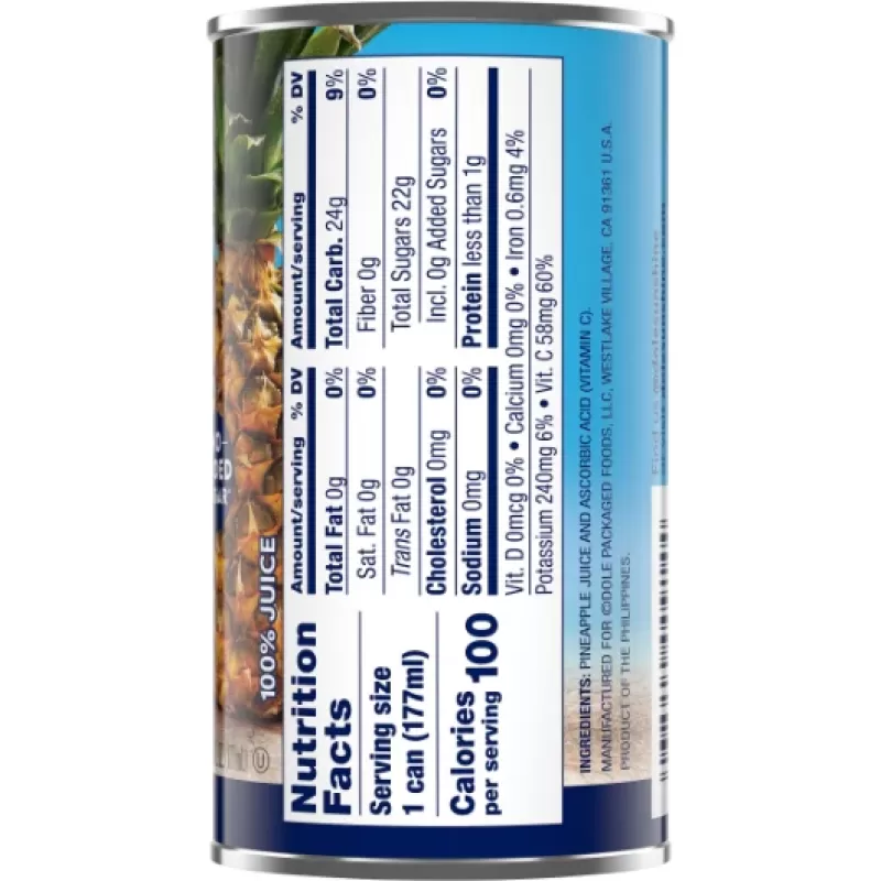 Dole Pineapple Juice – 6 Fl Oz