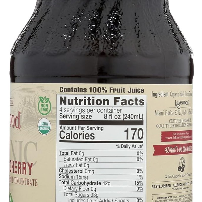 Lakewood Organic Pure Black Cherry