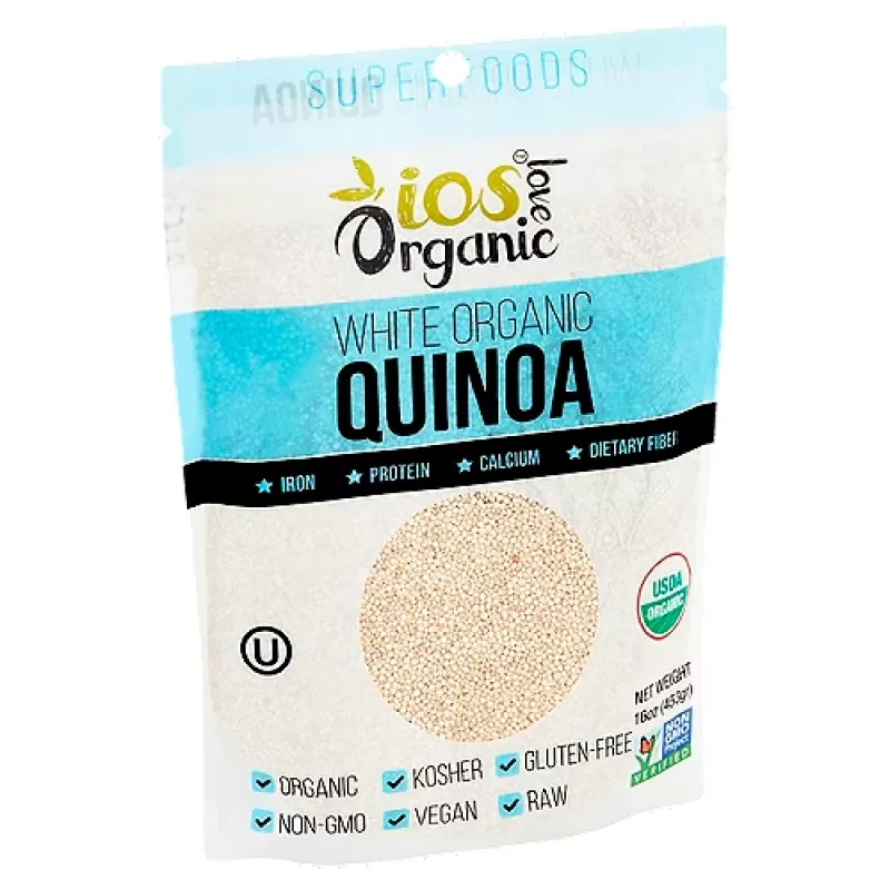 Ios  Organic White Quinoa Grain