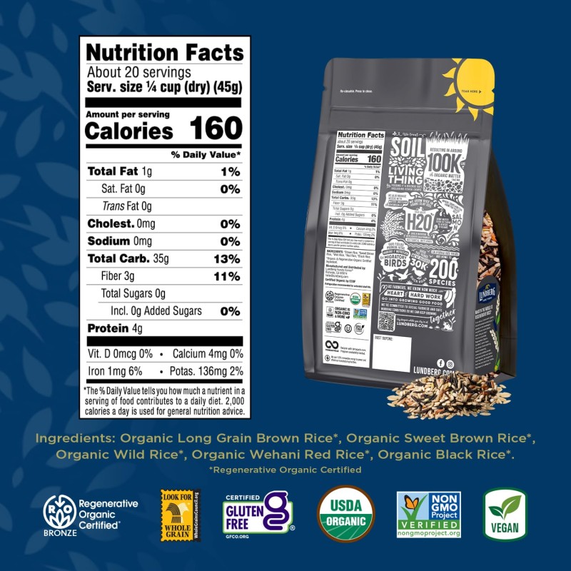 Lundberg Organic Certified Wild Blend Rice