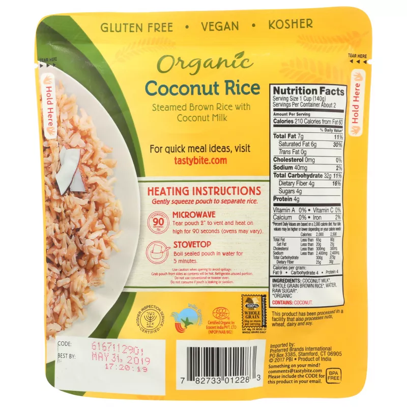 Tasty Bite Coconut Rice