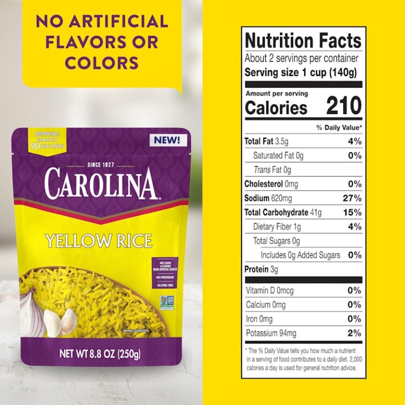 Carolina Yellow Rice Ready in 90 sec