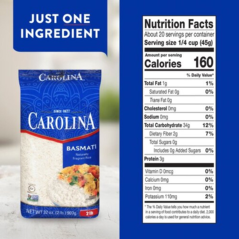 Carolina White Basmati Rice 2lb