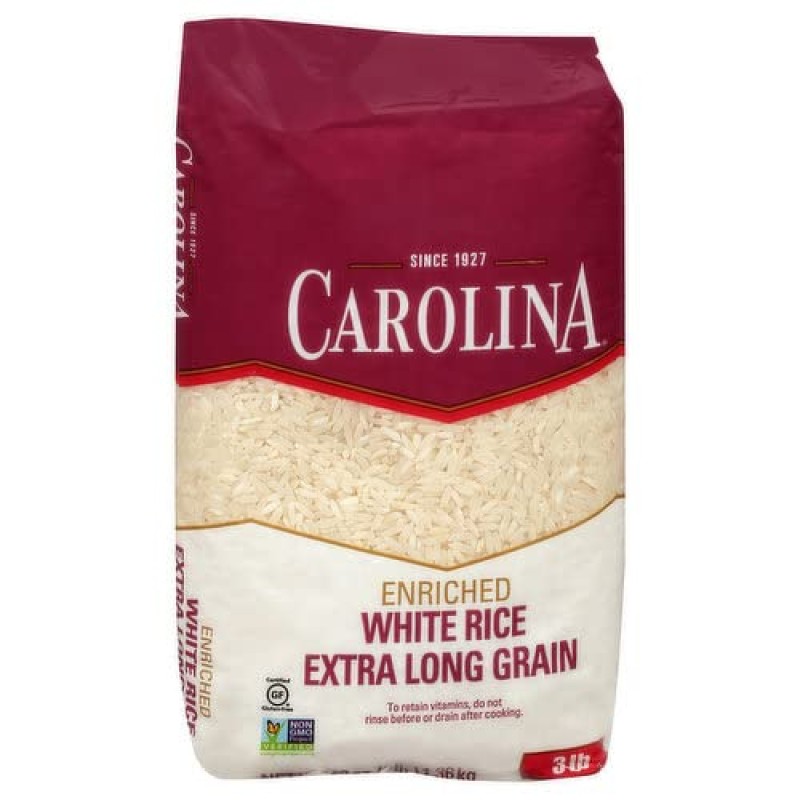 Carolina Extra Long Grain Rice 3lb
