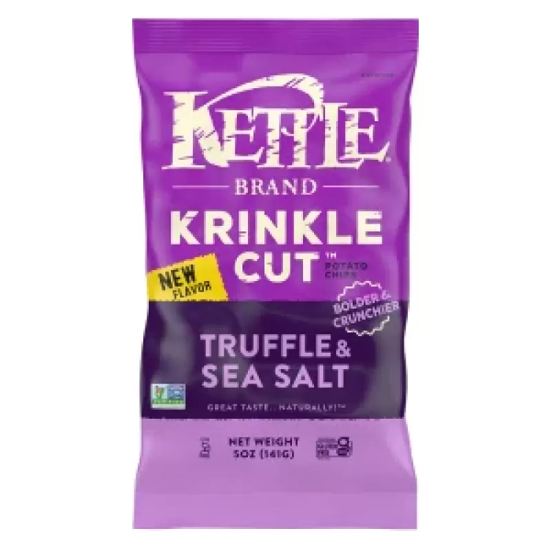 Kettle Brand Krinkle Cut Truffle Sea Salt Potato Chips 5 oz