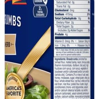 Progresso Garlic and Herb Bread Crumbs