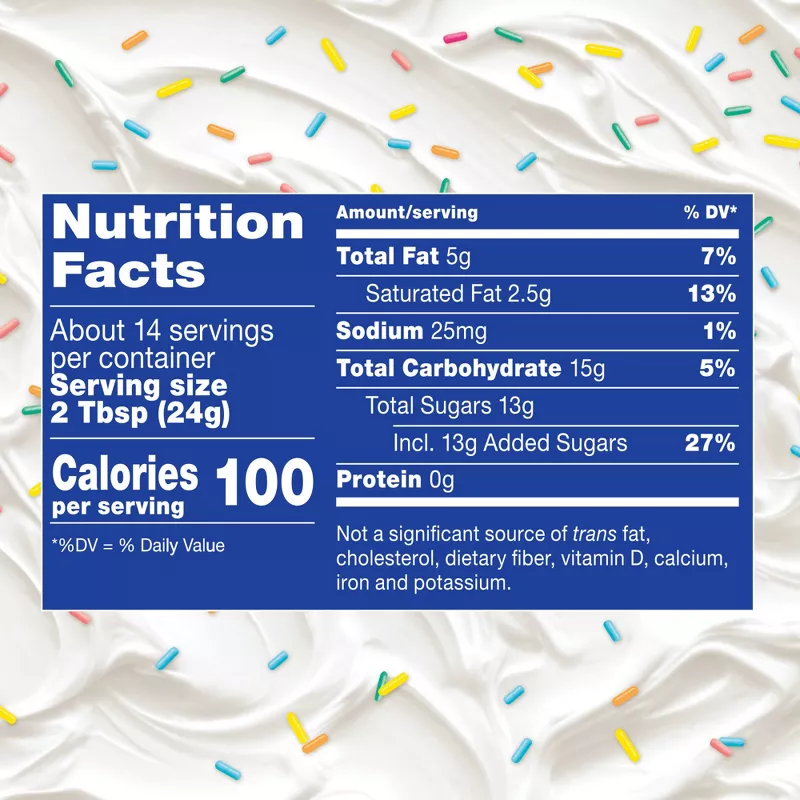 Pillsbury Whipped Funfetti Vanilla Frosting