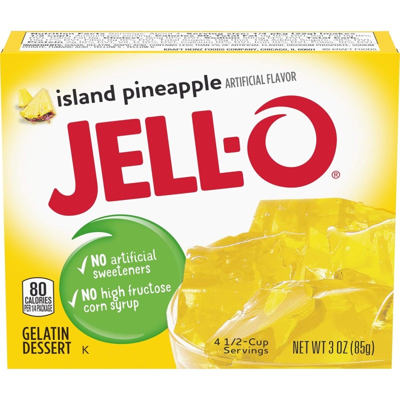 Jell-O Island Pineapple Gelatin Mix