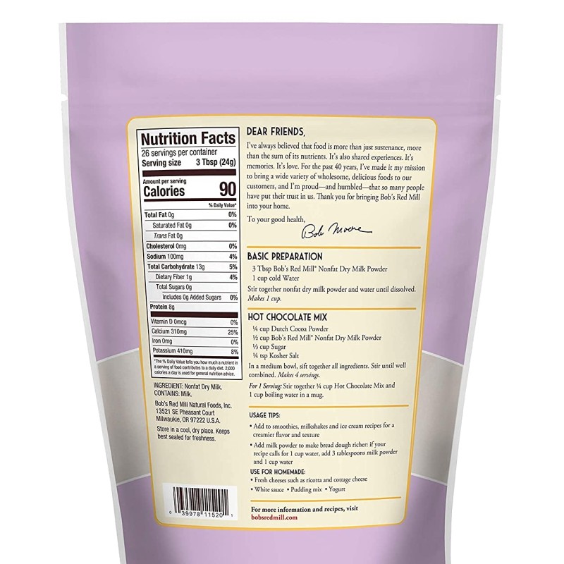 Bob's Red Mill Non-Fat Dry Milk Powder