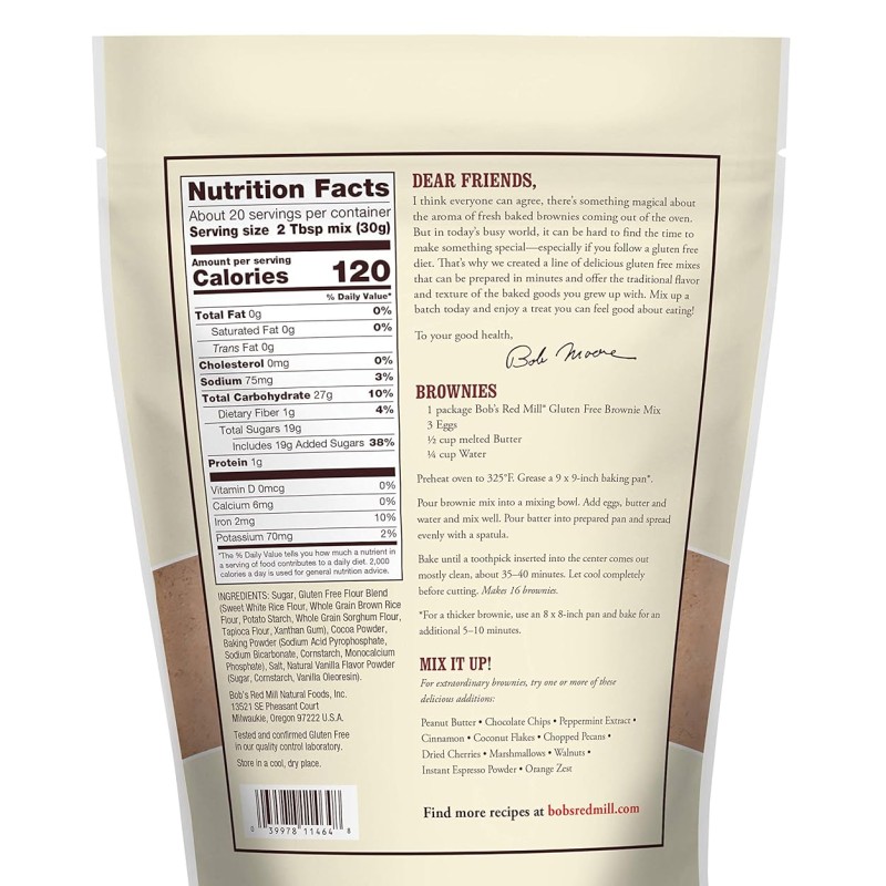 Bob’s Red Mill Gluten Free Brownie Mix