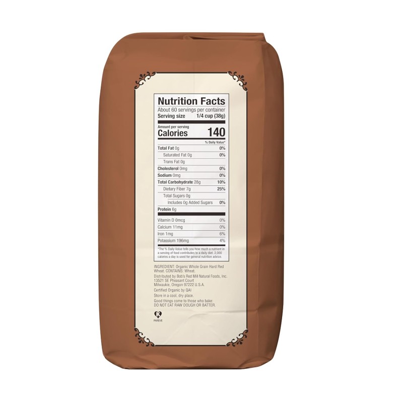 Bob's Red Mill Organic Whole Wheat Flour