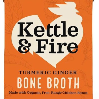 Kettle & Fire Bone Broth Tumeric Ginger 16.9 oz
