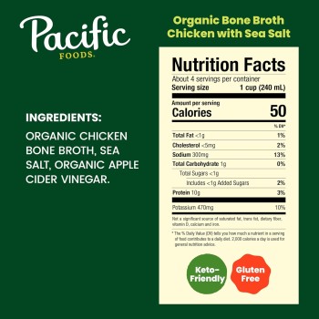 Pacific Foods Organic Chicken Bone Broth With Sea Salt