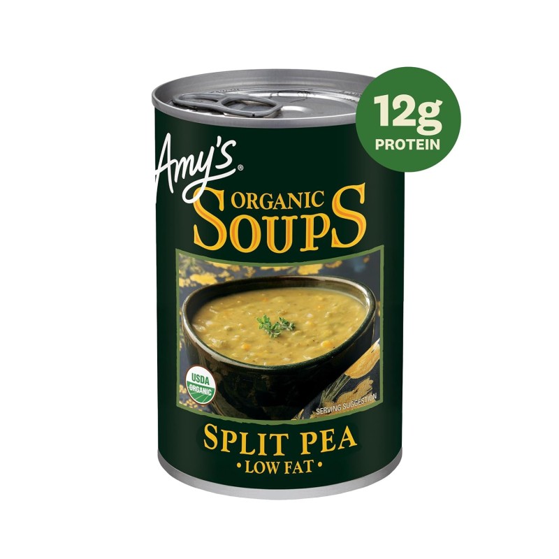 Amy’s Soup Vegan Split Pea Soup Made With Organic Split Peas and Vegetables