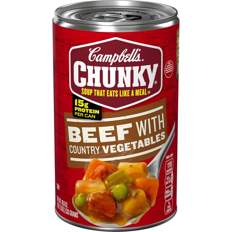 Campbell’s Chunky Soup Beef Soup with Country Vegetables