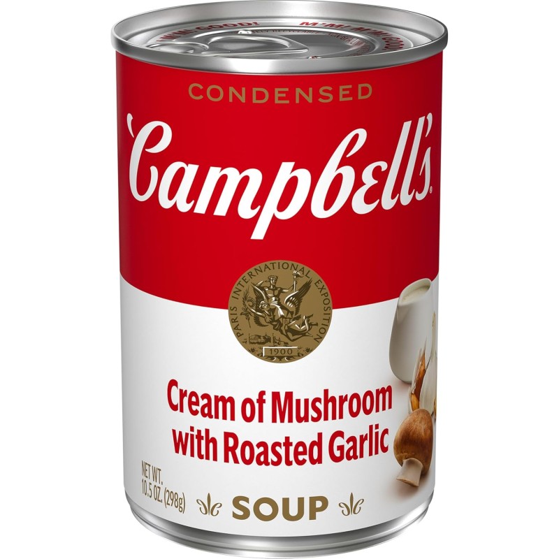 Campbell's Condensed Cream of Mushroom with Roasted Garlic Soup