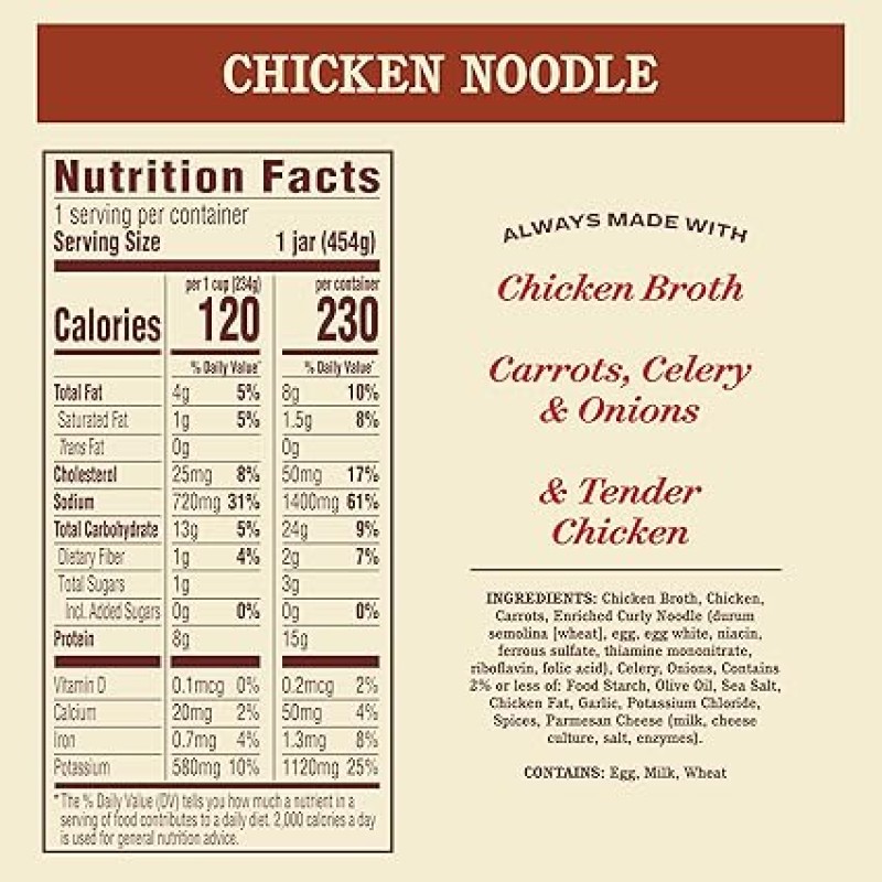 Rao's Soup Chicken Noodle 16 Oz