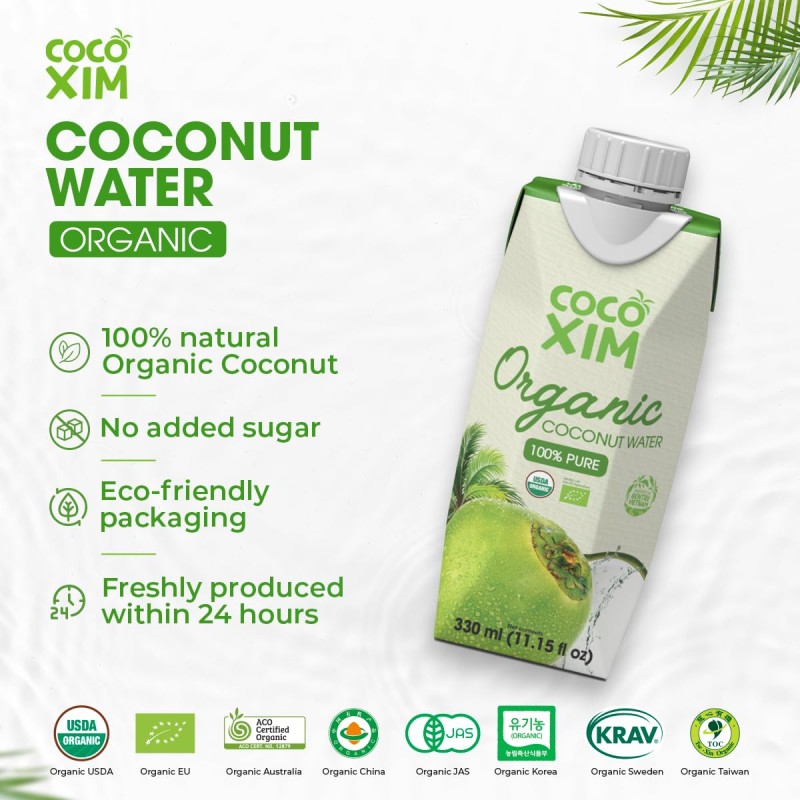 Cocoxim Organic Coconut Water 16.9 Fl Oz