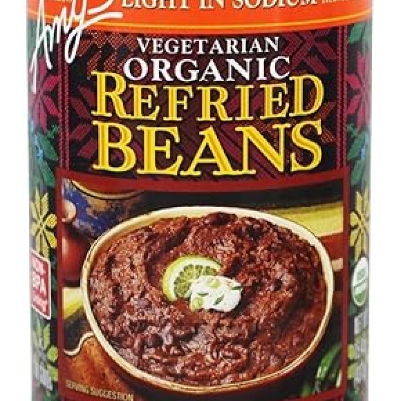 AMY'S ORGANIC REFRIED BLACK BEANS (Light in Sodium)