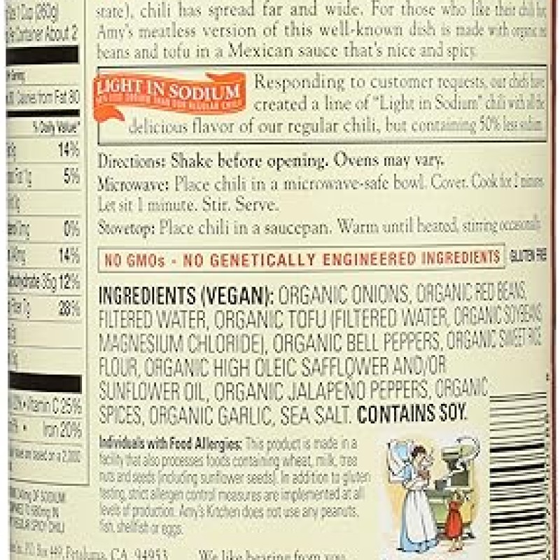 Amy's Organic Chilli Spicy Beans