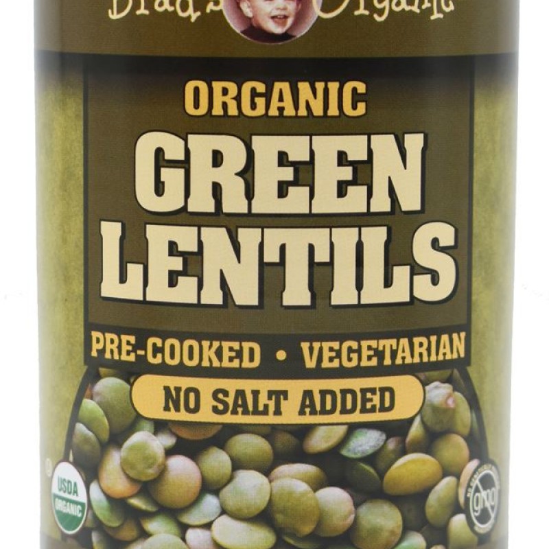 Brad's Organic Green Lentils (No Salt Added)