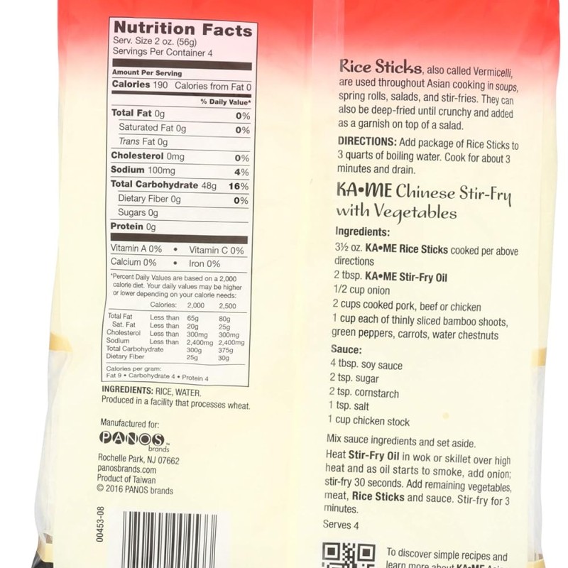 Ka-Me Rice Sticks Thin (8 oz)