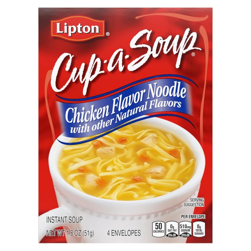 Lipton Cup-a-Soup Chicken Noodle Instant Soup (4 Count)