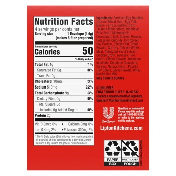 Lipton Cup-a-Soup Chicken Noodle Instant Soup (4 Count)