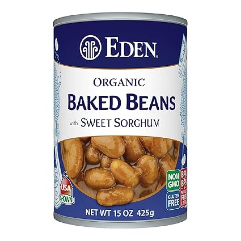 Organic Baked Beans with Sorghum and Mustard 15 oz