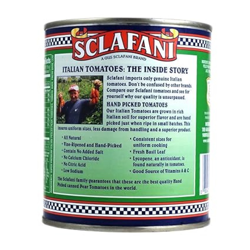 Hand Picked Whole Peeled Plum Tomatoes in 28 Ounce