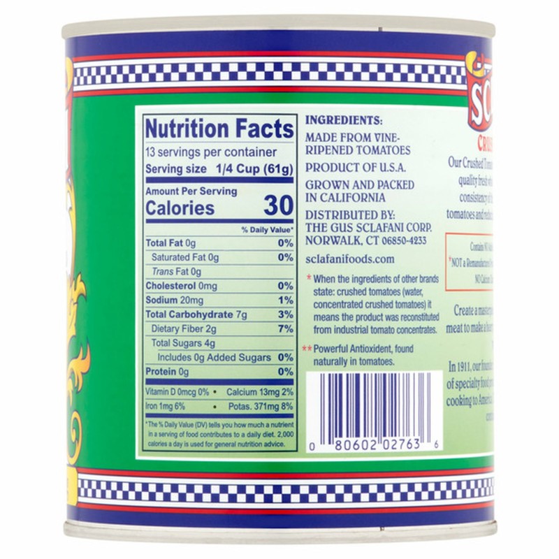 Sclafani Extra Thick Crushed Tomatoes 29 Oz